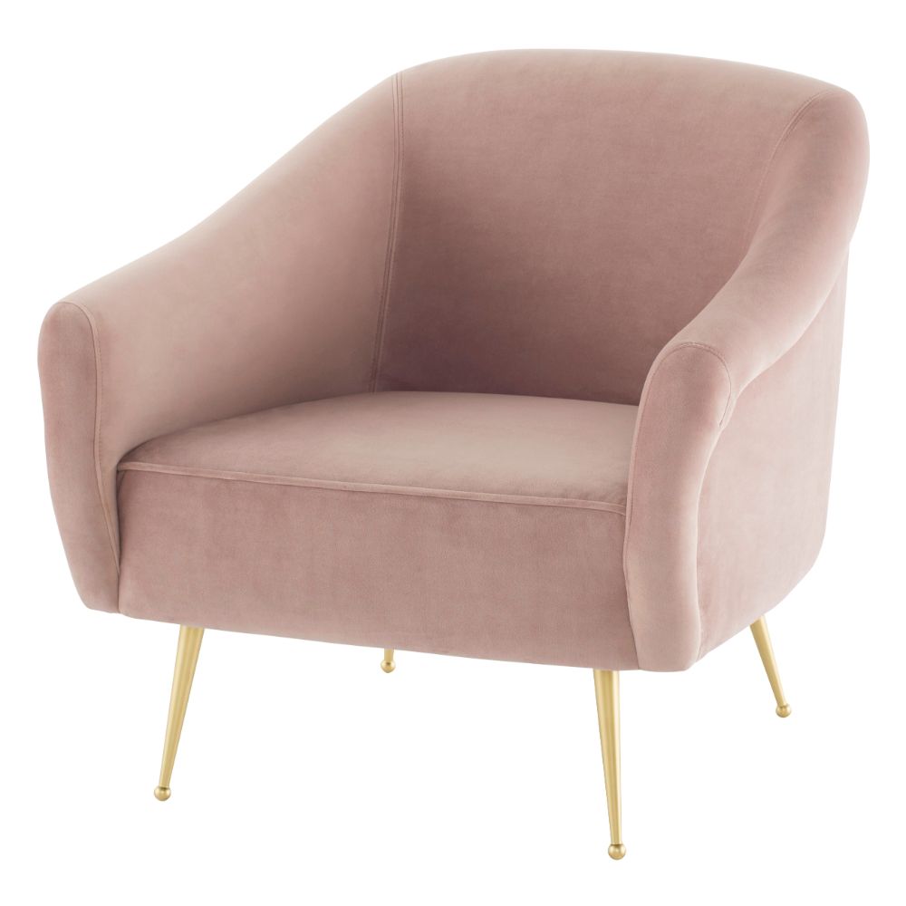 Nuevo HGSC391 LUCIE OCCASIONAL CHAIR in BLUSH